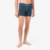 Boxers masculinos em jersey de algodão elástico com monograma