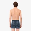 Boxers masculinos em jersey de algodão elástico com monograma