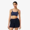 Bralette com logótipo em ponto de rede