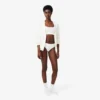 Bralette com logótipo em ponto de rede