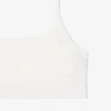 Bralette com logótipo em ponto de rede
