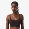 Bralette em malha com detalhes em crocodilo