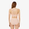 Bralette em malha com detalhes em crocodilo