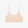 Bralette em malha com detalhes em crocodilo