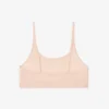Bralette em malha com detalhes em crocodilo