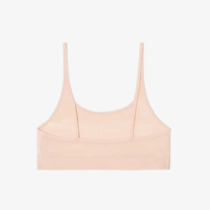 Bralette em malha com detalhes em crocodilo