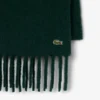 Cachecol com franjas em mistura de alpaca para mulher