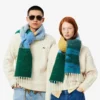 Cachecol unissexo em lã de alpaca com motivo paisagístico