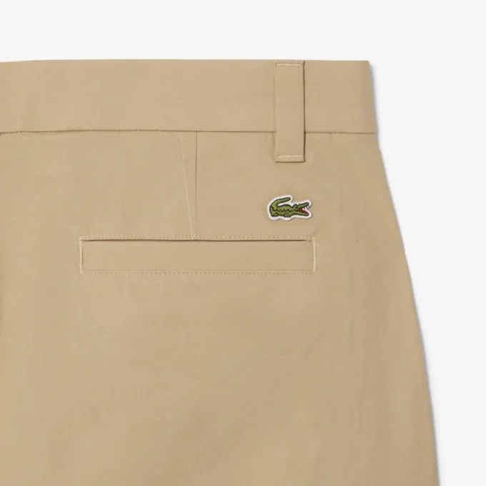 Calças cargo de algodão leve de corte regular para homem