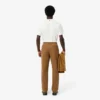 Calças chino de algodão de corte regular para homem