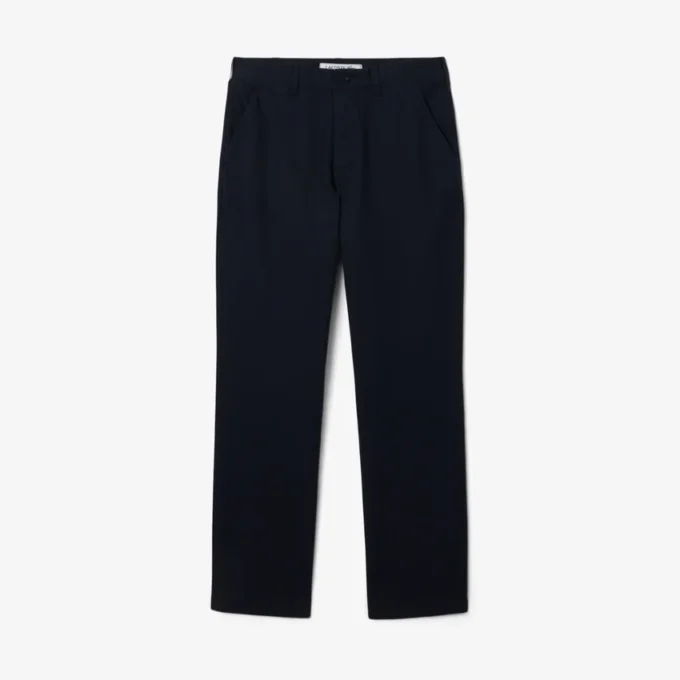 Calças chino de algodão de corte regular para homem