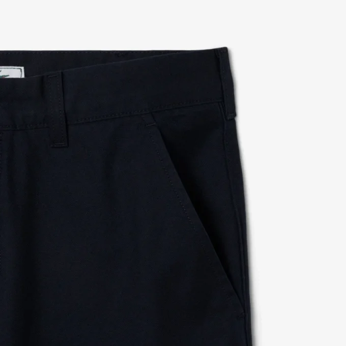 Calças chino de algodão de corte regular para homem