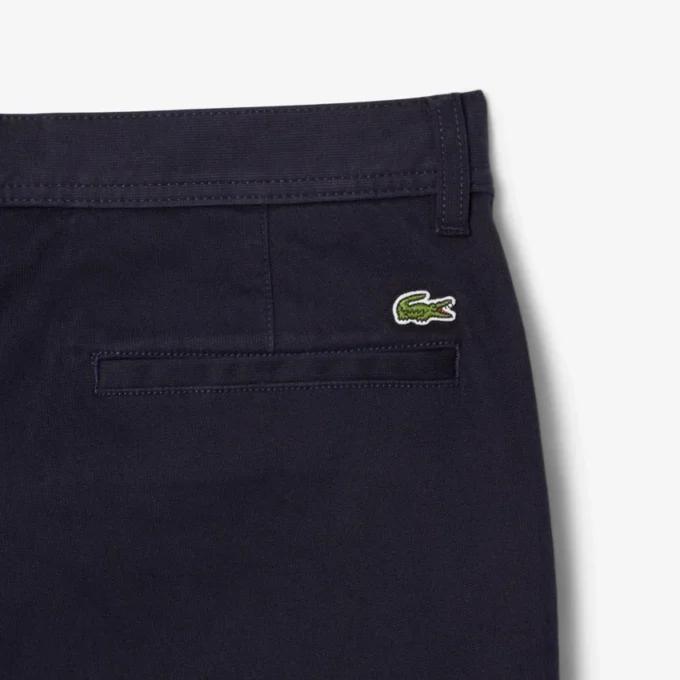 Calças chino de algodão de corte regular para homem
