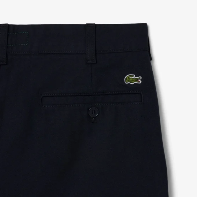 Calças chino de algodão de corte regular para homem