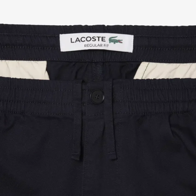 Calças chino de algodão de corte regular para homem