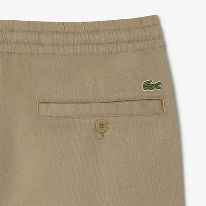 Calças chino de algodão de corte regular para homem