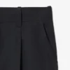 Calças chino de algodão de corte reto