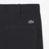Calças chino de algodão de corte reto