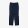 Calças chino de flanela de lã de corte regular para homem