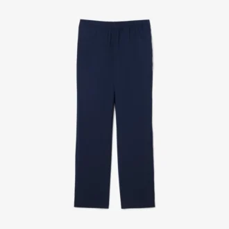 Calças chino de flanela de lã de corte regular para homem