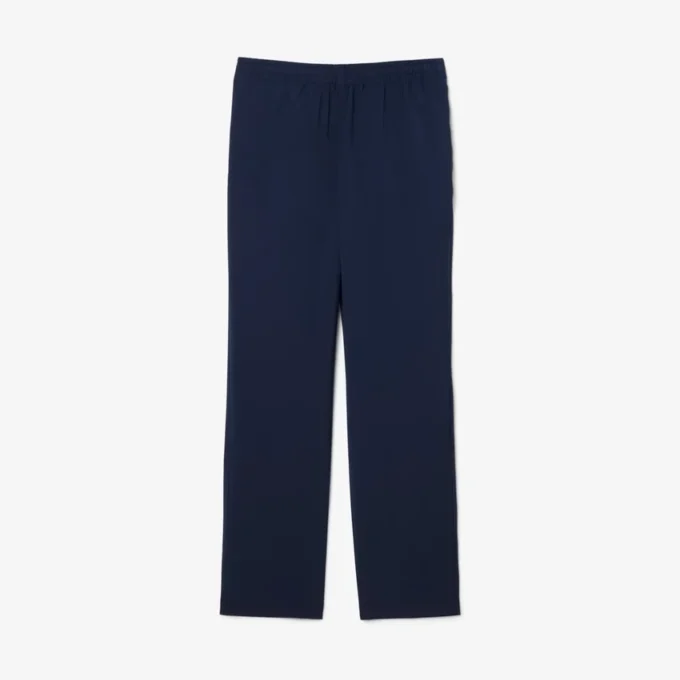 Calças chino de flanela de lã de corte regular para homem