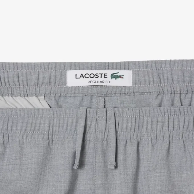 Calças chino de flanela de lã de corte regular para homem