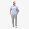 Calças chino de flanela de lã de corte regular para homem