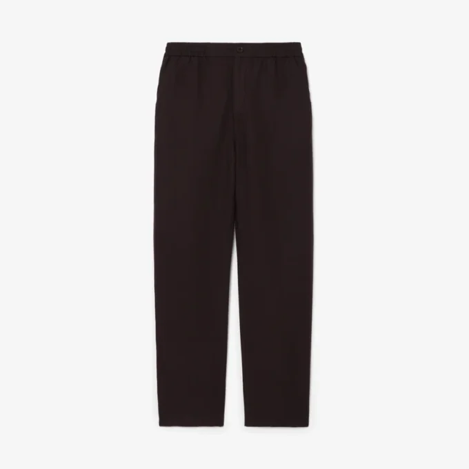 Calças chino de linho de corte regular