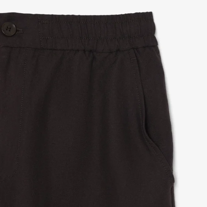Calças chino de linho de corte regular