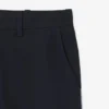 Calças chino de sarja de algodão com corte regular