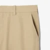 Calças chino de sarja de algodão com corte regular