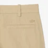 Calças chino de sarja de algodão com corte regular