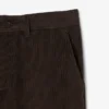 Calças chino de veludo cotelê de corte regular para homem