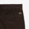 Calças chino de veludo cotelê de corte regular para homem