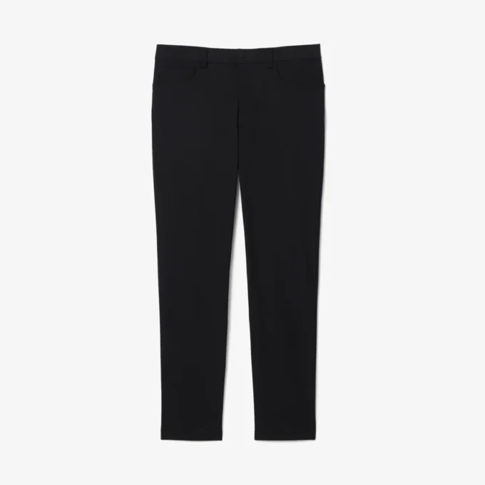 Calças chino elásticas de corte justo