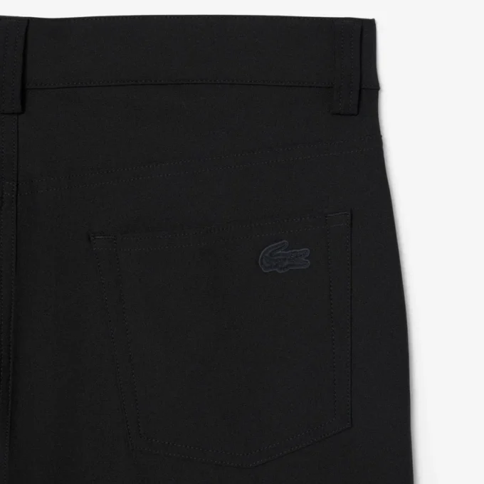 Calças chino elásticas de corte justo