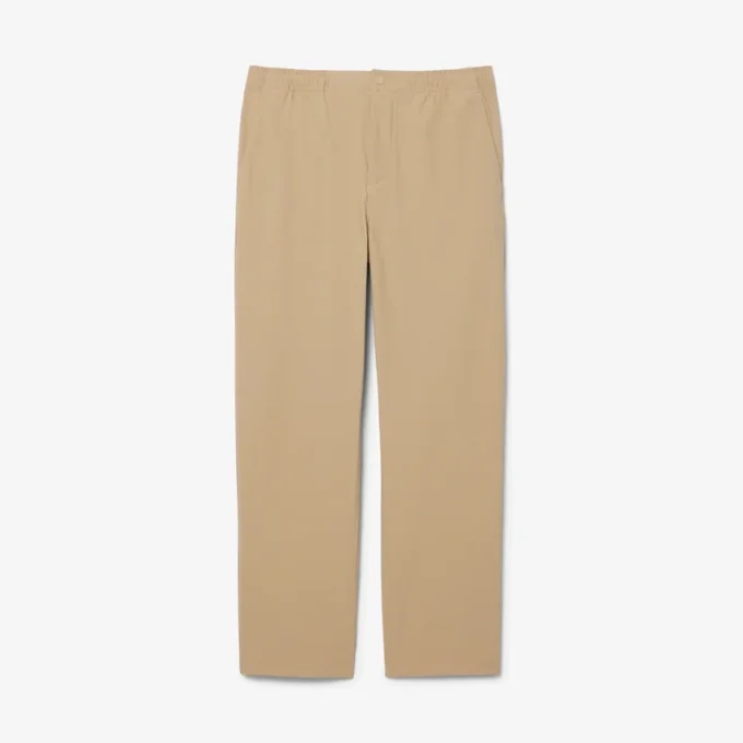 Calças chino elásticas de corte regular