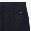 Calças de algodão elástico slim fit para homem