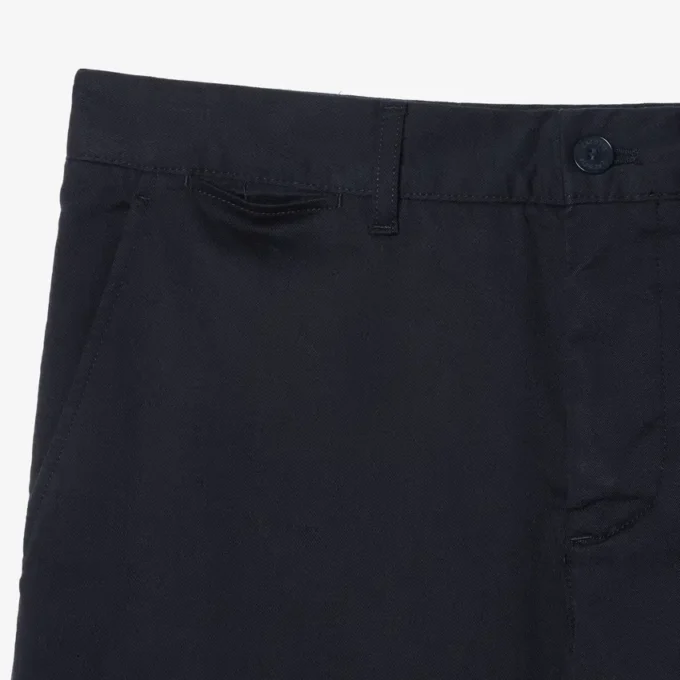 Calças de algodão elástico slim fit para homem