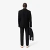 Calças de algodão elástico slim fit para homem