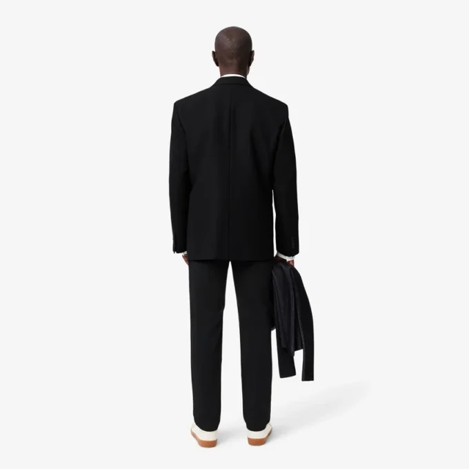 Calças de algodão elástico slim fit para homem