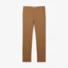 Calças de algodão elástico slim fit para homem