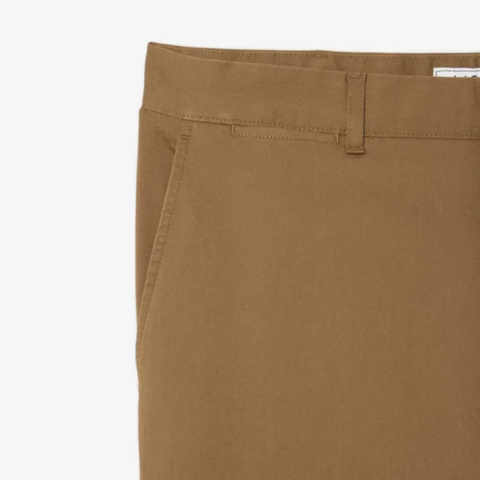 Calças de algodão elástico slim fit para homem