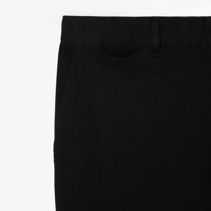 Calças de algodão elástico slim fit para homem
