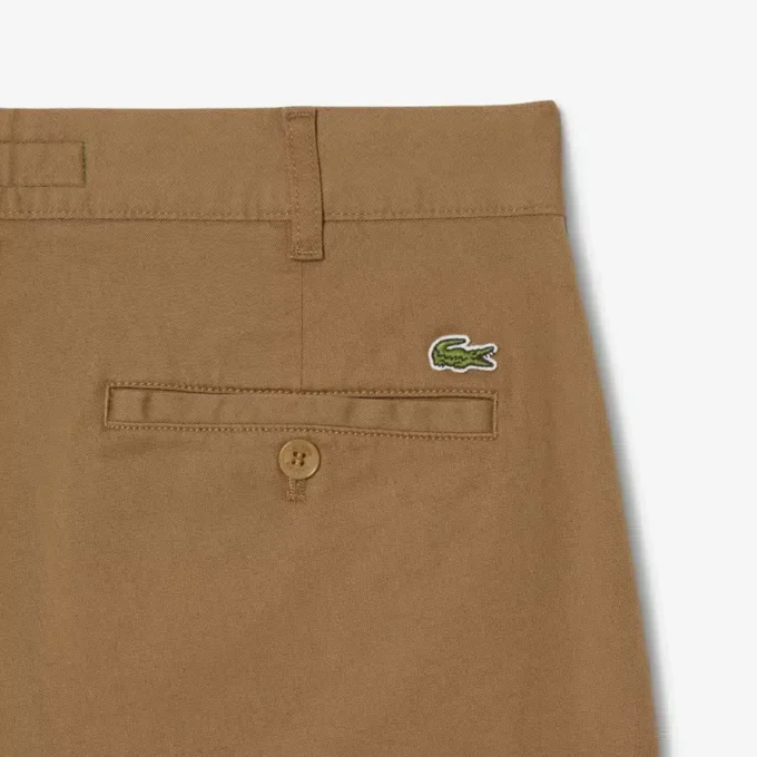 Calças de algodão elástico slim fit para homem