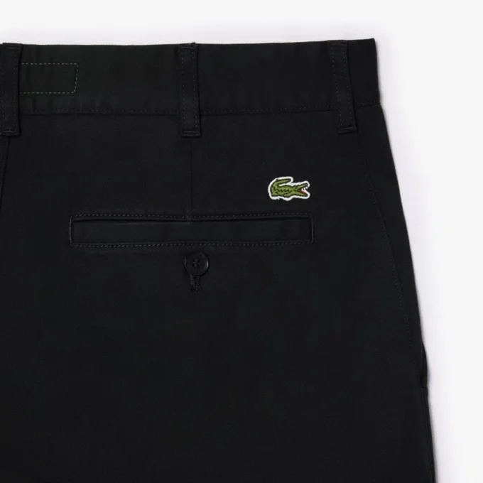 Calças de algodão elástico slim fit para homem
