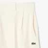Calças de flanela plissadas oversized para mulher