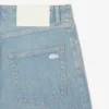 Calças de ganga de 5 bolsos com corte largo para homem