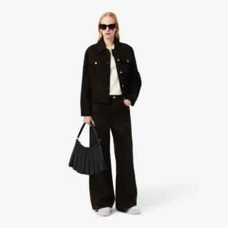 Calças de ganga de corte largo com 5 bolsos