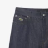 Calças de ganga de perna larga com ouropel para homem